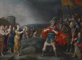 The Victorious General Jephthah Meets His Daughter